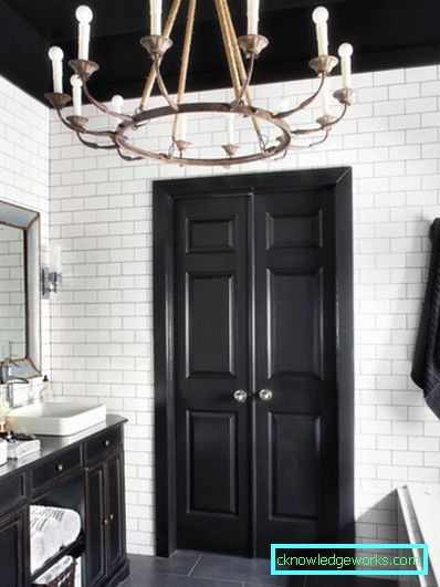 Černá a bílá koupelna - 75 nejlepších fotografií z módních návrhů