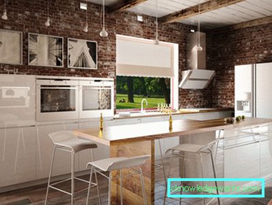 Design kuchyně-obývací pokoj o rozloze 16 m2. m