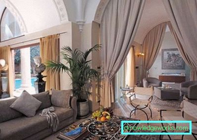 Klasický obývací pokoj - interiérové ​​a designové prvky